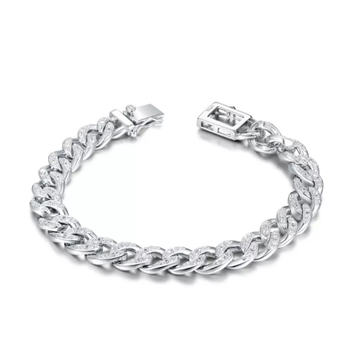 7.05g Hip Hop Bling Gelang Huruf Berlian Pasangan