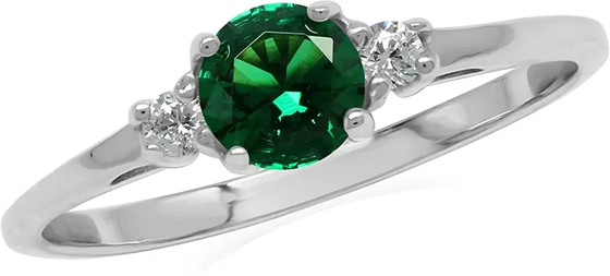 Cincin Pertunangan Perak Sterling 6.0mm 925, Cincin Zirkon Perak Sterling Solid