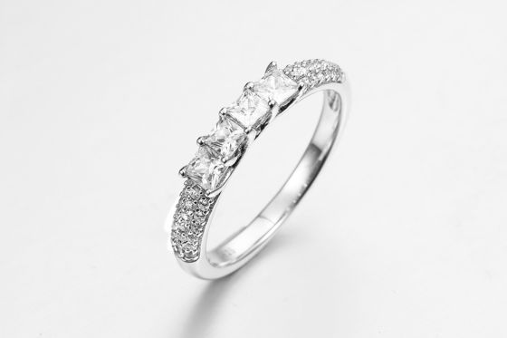 Tumpukan cincin 2 Grosir Perhiasan Wanita Mewah Cincin Batu permata Kristal Batu Campuran Warna Zircon Gadis Cincin Beli Cincin Dalam Bulk