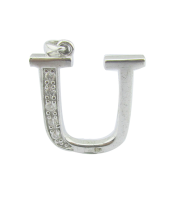 925 Perak CZ Pendant Batu 1.25mm/1.5mm Dan Alfabet Pendant Untuk Pendant Perhiasan Perak Pendant Logo Buat